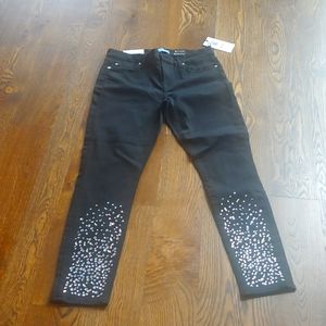 7s denim rhinestones